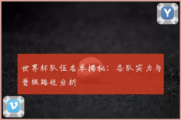 世界杯队伍名单揭秘:各队实力与晋级路径分析