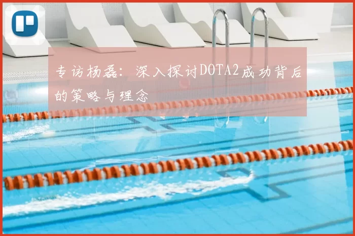 专访杨磊：深入探讨DOTA2成功背后的策略与理念